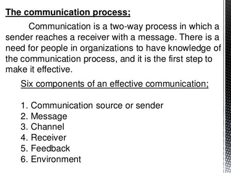 😀 6 Components Of Communication Process The Elements Of Communication A Theoretical Approach