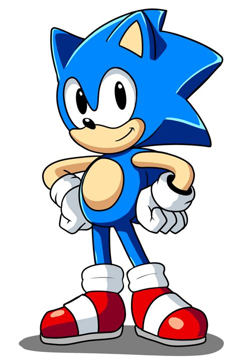 Classic Sonic Drawing By Flameeliwood On Deviantart