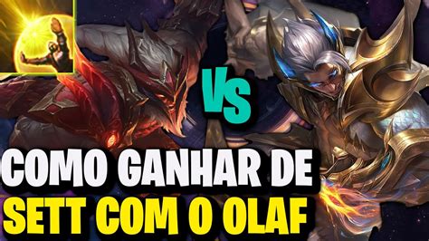 ESSA SPELL ACABA O SETT OLAF VS SETT League Of Legends TOP 1