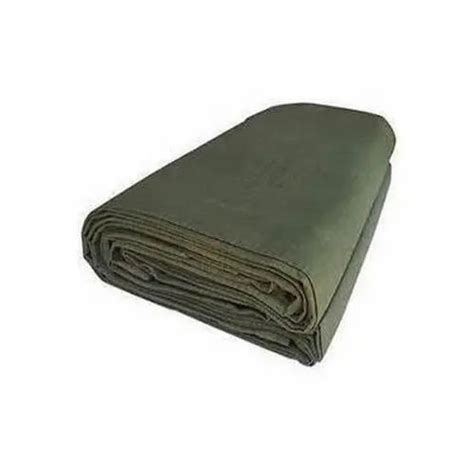 Plain Pe Laminated Green Canvas Tarpaulin Thickness Mm At Rs