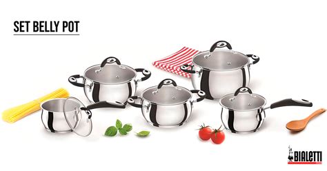 Set De Ollas Belly Pot 10pzs Bialetti Bialetti Perú