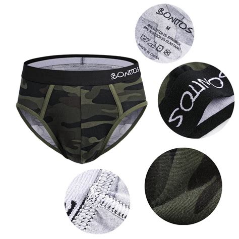Купить BONITOS 1 шт. хлопковые мужские трусы однотонные мужские трусики ...