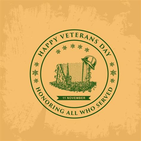 veterans days template sign vector 11430491 Vector Art at Vecteezy