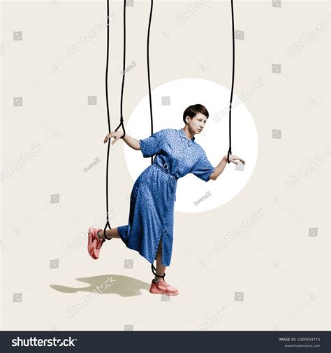 Puppeteer His Puppet Art Collage Stock Photo 2300433773 | Shutterstock