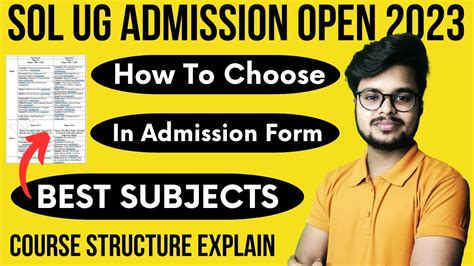 Du Sol Ug Admission Subjects How To Choose Best Subject In Du