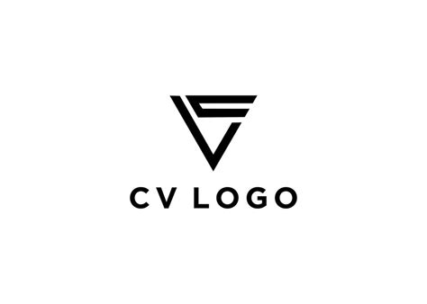 premium vector cv logo design vector illustration