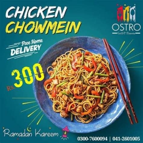 Ostro Grill Faisalabad Menu Prices Location Address Contact Number