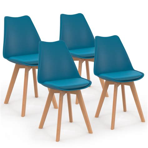 Chaises Scandinaves Bleu Canard Pas Cher Id Market