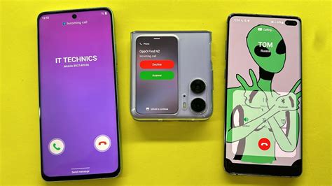 Incoming Outgoing Calls OppO Find N2 Vs Samsung S10 Vs Realmi C67