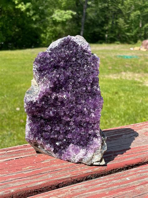 Am Thyste Cristaux Violet Quartz Cluster Druzy Etsy France