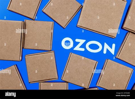 Ozon is Russian e-commerce company. Ozon logo on a white background ...
