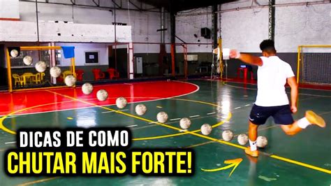 Como Jogar Futsal Chute Forte Na Bola Efetivo Youtube