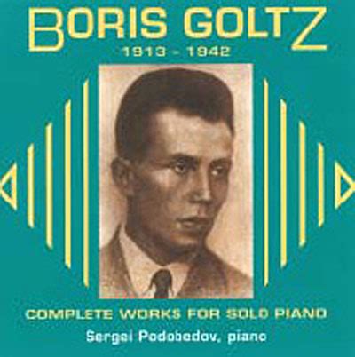 Intégrale des oeuvres pour piano seul Boris Goltz CD album Achat