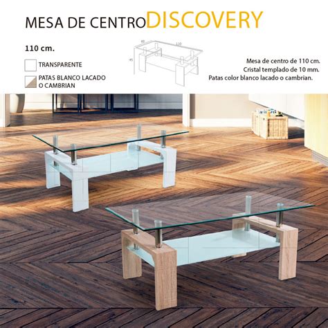 Mesa De Centro Discovery Cristal Rectangular Deco Home