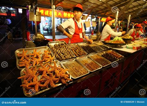 Donghuamen Night Market In Beijing Editorial Stock Image Image Of