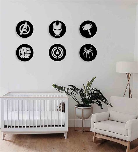 Buy Black Mdf Wall Art Set Of 6 At 10 OFF By Craftter Pepperfry