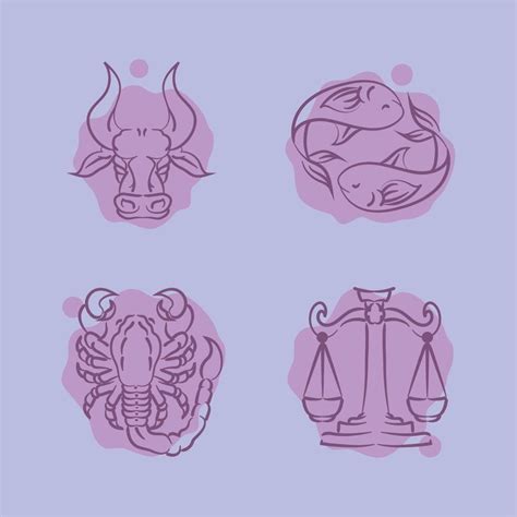 Icons Zodiac Astrology 10967599 Vector Art At Vecteezy