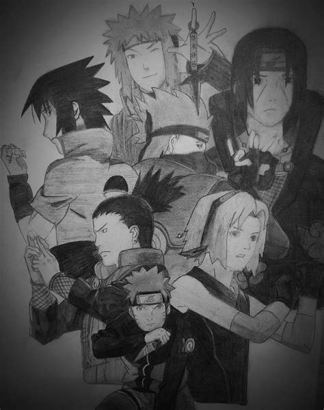 I tried drawing my favorite characters : r/Naruto