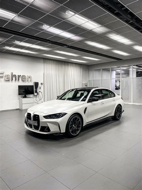 2021 Bmw M3 Sedan Shows Up In Frozen Brilliant White Color