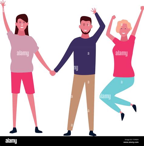 People friends cartoon Stock Vector Image & Art - Alamy