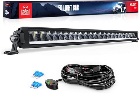 Amazon Nilight 30 Inch LED Light Bar 120W 13000LM Anti Glare Flood