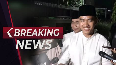 Breaking News Kaesang Pangarep Bertemu Ketum Pbnu Kh Yahya Cholil