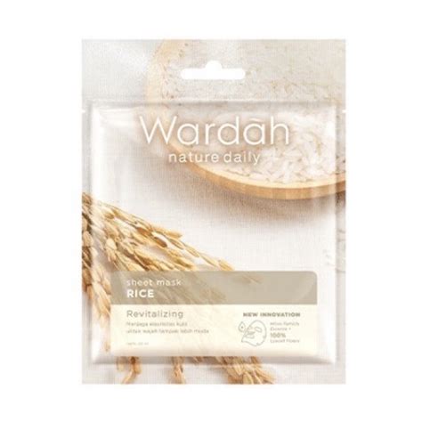 Wardah Lightening Essence Sheet Mask Wardah Nature Daily Sheet Mask