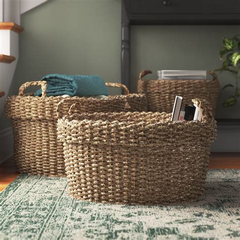 Seagrass Toilet Paper Basket Hayneedle