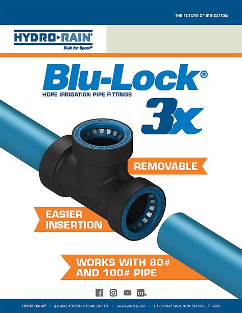 Blu-lock 1/2" Swing Fittings - HydroRain