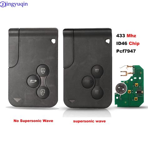 Jingyuqin 3 Buttons 433Mhz ID46 PCF7947 Chip Insert Small Blade Remote