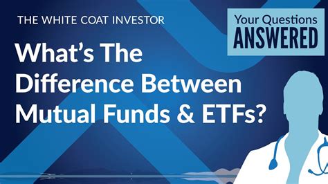 Mutual Funds Vs ETFs What S The Difference YouTube