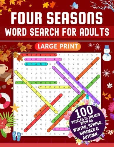 In Four Seasons Word Search For Adults Large Print Big Word