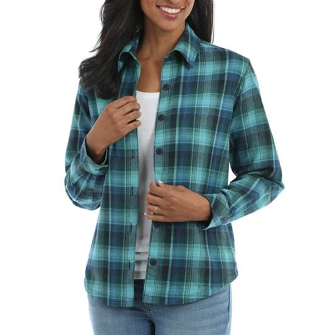 Lee Riders Women S Fleece Lined Flannel Shirt