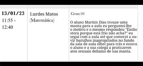 Lurdes Matos G Matem Tica O Aluno Martim Dias Trouxe Uma