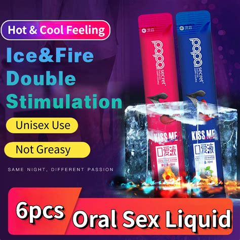 Pcs Oral Sex Water Liquid Edible Lubricant Strawberry Peach Flavor Ice