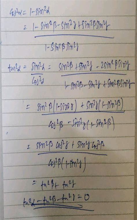 If Alpha Beta Gamma Are Acute Angles And Cos Theta Sin Beta