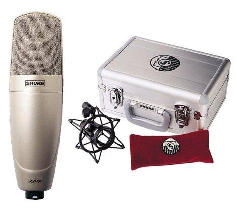 Микрофон проводной Shure KSM32, разъем: XLR 3 pin (M), шампань — купить ...