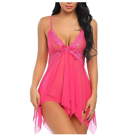Teddy Lingerie For Women Sexy Naughtylingerie For Women Lace Babydoll Sleepwear Boudoir Outfits
