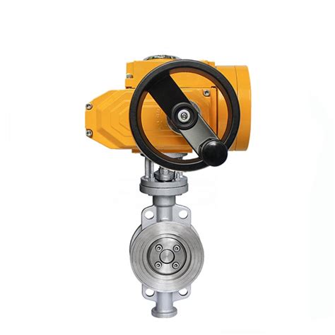 Wafer Type Hard Seal MOV Motor Operated Butterfly Valve