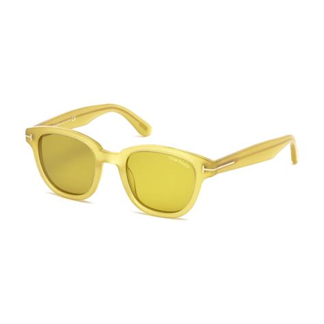 Men S Garett Sunglasses Yellow Crystal Yellow Tom Ford Touch Of Modern