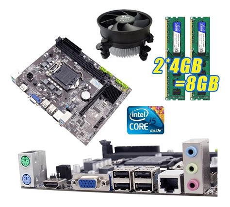 Kit Upgrade Placa Mãe H55 Cor I5 Memória 8gb Ddr3 Hdmi