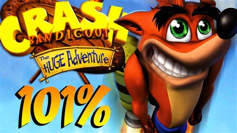 Crash Bandicoot The Huge Adventure Full Game Walkthrough Road To