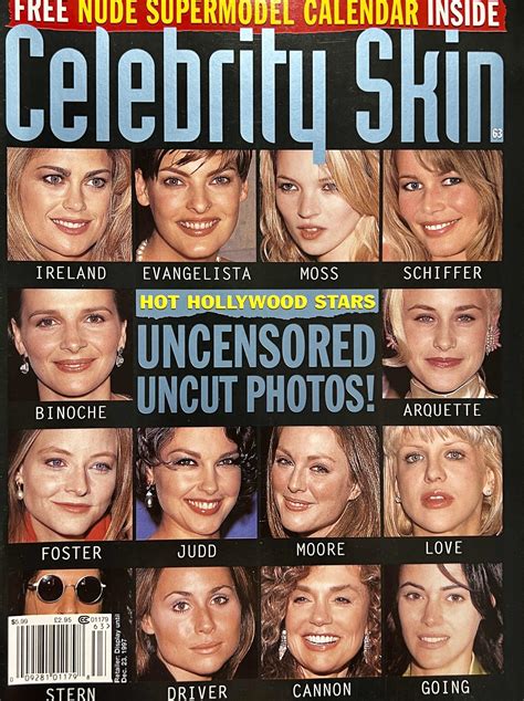 Celebrity Skin November 1997 Kate Moss FREE Nude Supermodel Calendar