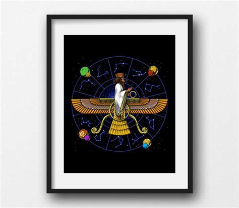 Anunnaki Aliens Canvas Poster Ancient Sumerian Mythology Wall Decor