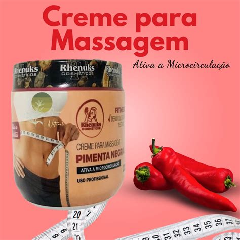 Creme Redutor Pimenta Negra Rhenuks G Shopee Brasil