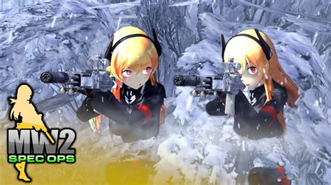 Mw2 Spec Ops Girls Frontline Mod 3d T Dolls Evasion Hd60fps