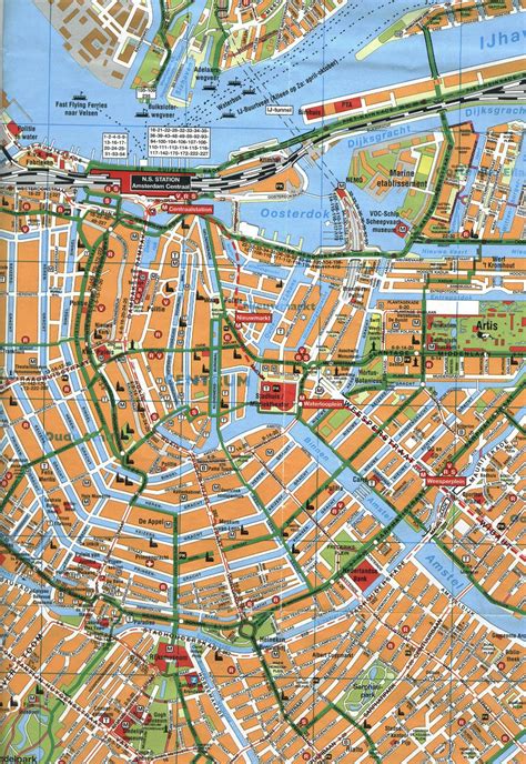 Amsterdam Center Map - Amsterdam Netherlands • mappery