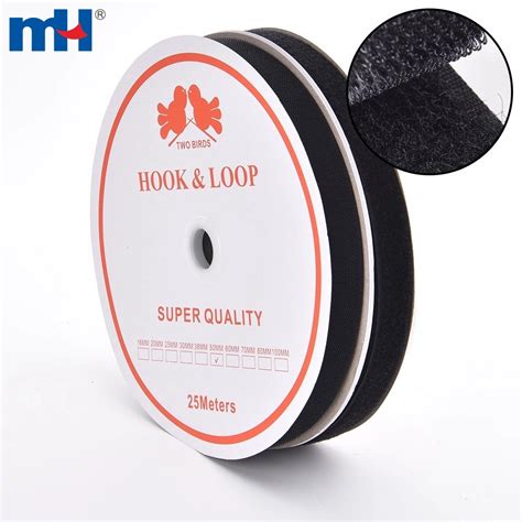 25mm Sew On Hook And Loop Fastener Tape Blackwhite Mh