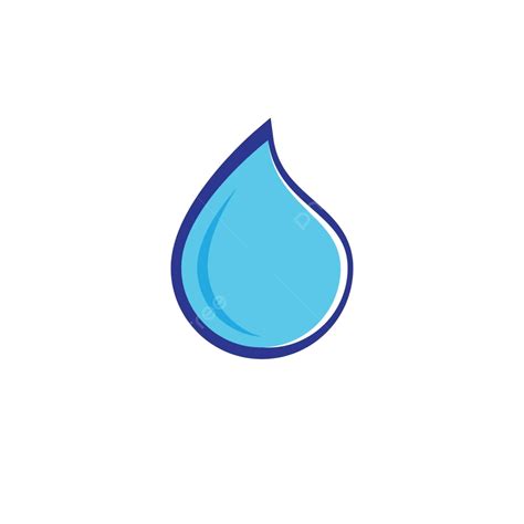 Icono De Vector De Gota De Agua Forma De Medio Ambiente De Agua Vector