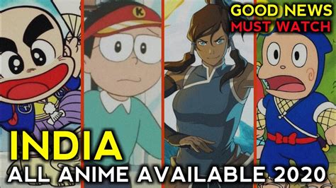 All Anime Telecast In India 2020 Anime In India Most Popular Anime